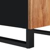 vidaXL Sideboard Natural and Black Solid Acacia Wood and Iron Medium
