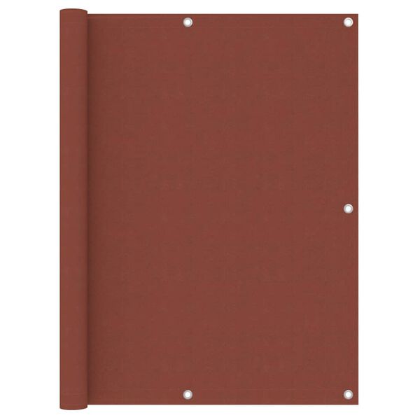vidaXL Balcony Screen Terracotta 47.2x236.2" Oxford Fabric
