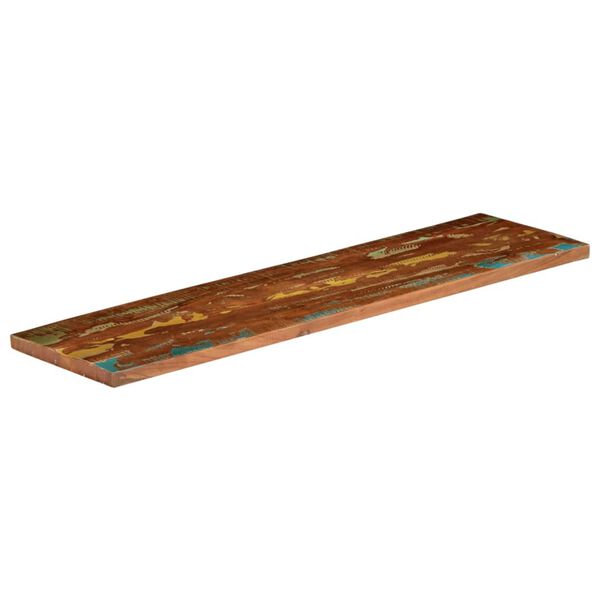 vidaXL Table Top Multicolor Reclaimed wood 43.3 in x 7.9 in x 1.5 in