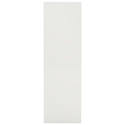 vidaXL Book Cabinet White 38.6"x11.8"x38.6" Engineered Wood