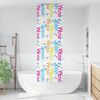 vidaXL Shower Roller Blind Transparent PEVA 27.6x94.5 in