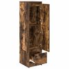 vidaXL Highboard Smoked Oak Engineered Wood Tall Storage Cabinet