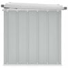 vidaXL Storage Box Gray Galvanized Steel 42.9 in x 26.4 in x 25.6 in