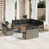 vidaXL Garden Sofa Set Grey, Dark Grey