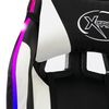 vidaXL Racing Chair White and Black