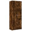 vidaXL Storage Cabinet Smoked Oak 27.6"x16.7"x88.6" Engineered Wood