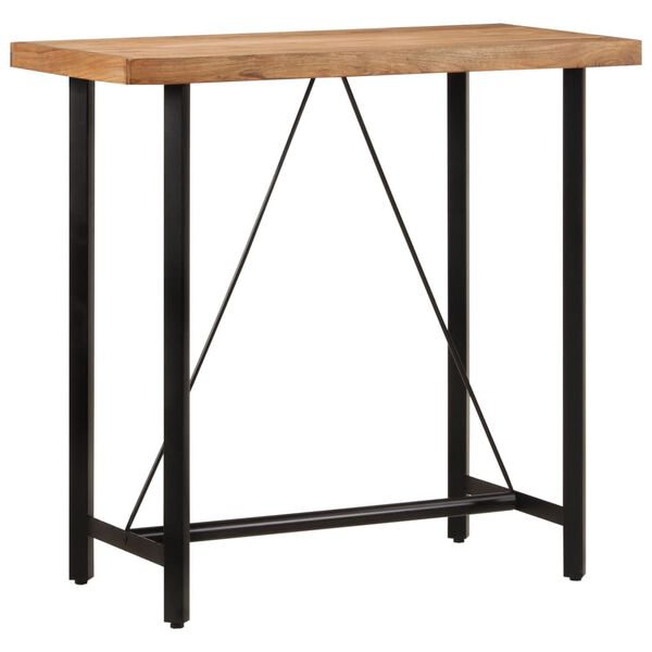 vidaXL Bar Table Honey Solid acacia wood Medium Durable Bar Table