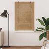 vidaXL Roller Blind with Curtains Manual Brown 47.24 x 62.99 in Bamboo