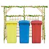vidaXL Pergola Green treated Green treated pine wood Triple bin size