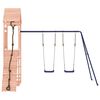 vidaXL Outdoor Playset Natural wood Solid Douglas wood Large Durable