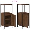 vidaXL Bathroom Cabinet Brown Oak Engineered wood, steel Adjustable Feet