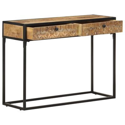 vidaXL Console Table 39.4"x13.8"x29.5" Solid Mango Wood