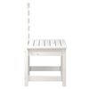 vidaXL Garden Chair Set of 2 White Solid Pine Wood Standard Durable
