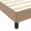 vidaXL Bed Frame with Mattress Cappuccino 35.43 x 78.74 in Fabric