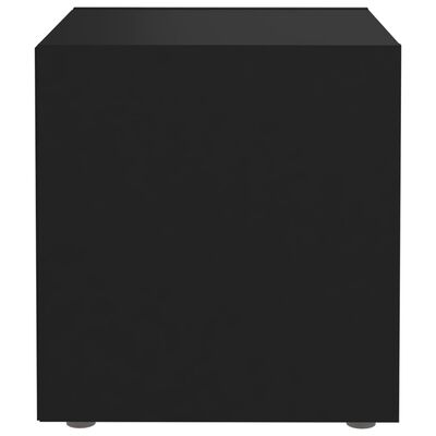 vidaXL TV Stand Black 14.6"x13.8"x14.6" Engineered Wood