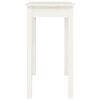 vidaXL Console Table White Solid pine wood 31.5 x 15.7 x 29.5 in Durable