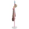 vidaXL Coat Stand Pink, White