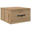 vidaXL Bedside Cabinet with Drawer 2 pcs artisan oak 35 x 35 x 20 cm