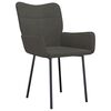 vidaXL Dining Chair Set of 2 Dark Grey