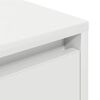 vidaXL Bedside Cabinet White Engineered wood 14.9 x 13.4 x 19.7 in