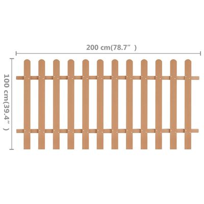 vidaXL Picket Fence WPC 78.7"x39.4"