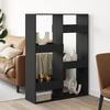 vidaXL Room Divider Black Engineered wood 39.4 in x 13.0 in x 53.1 in