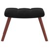 vidaXL Relaxing Chair With Stool Black