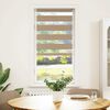 vidaXL Zebra Blind Sand brown 100% polyester 25.6x59.1 in