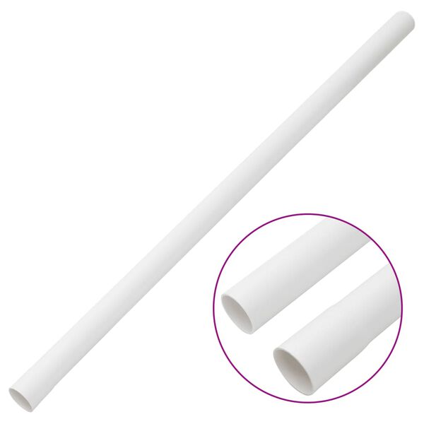 vidaXL Cable Trunkings Ø1.2" 32.8' PVC