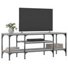 vidaXL TV Cabinet Grey Sonoma Engineered wood, Iron Large TV Cabinet