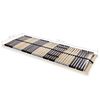 vidaXL Bed Base Beechwood, Birch Solid beechwood frame, Birch slats