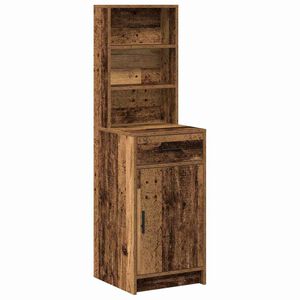 vidaXL Highboard Old Wood 15.75 x 15.94 x 53.15 in Engineered Wood