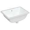 vidaXL Bathroom Sink White 20.5x15.2x7.7" Rectangular Ceramic