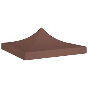 vidaXL Party Tent Roof 9.8'x9.8' Brown 0.9 oz/ft²