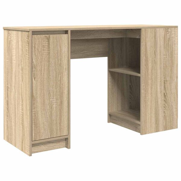 vidaXL Desk Sonoma oak Engineered wood Large Desk Rectangular