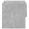 vidaXL Wall-mounted Bedside Cabinet Set of 2 Concrete grey Engineered wood