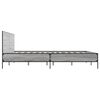 vidaXL Bed Frame without Mattress Grey Sonoma 120 x 78.7 "