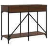 vidaXL Console Table Brown oak Engineered wood, steel Medium