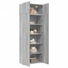 vidaXL Storage Cabinet Grey Sonoma 31.5x16.7x88.6" Engineered Wood