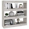 vidaXL Book Cabinet Concrete Grey Engineered Wood Medium Book Cabinet