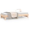 vidaXL Day Bed Natural Wood Solid Pine Wood Double