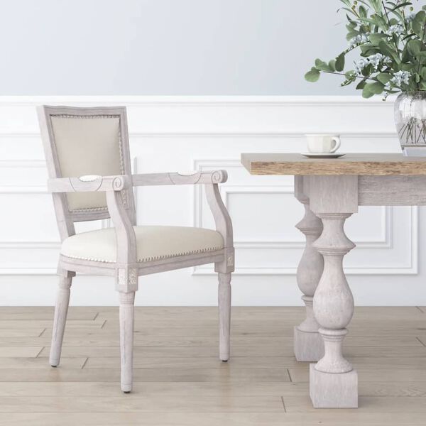 vidaXL Dining Chair Linen
