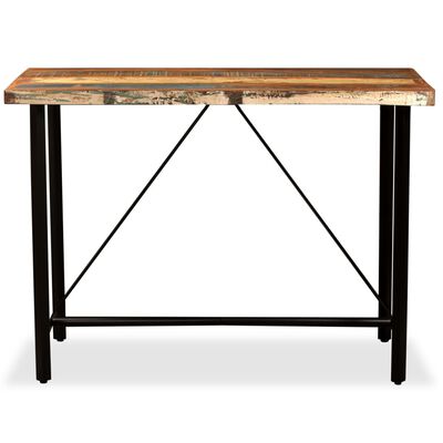 vidaXL Bar Table Solid Reclaimed Wood 47.2"x23.6"x42.1"
