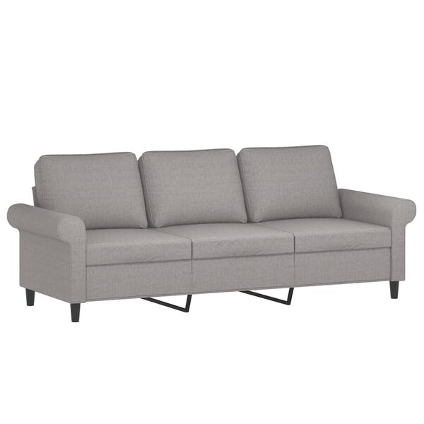 vidaXL 3-seater Sofa Light grey