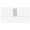 vidaXL Bathroom Cabinet White Engineered wood, iron Medium