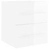 vidaXL Sink Cabinet With Basin High gloss white Engineered wood, Ceramic
