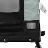 vidaXL Pet Bike Trailer Grey and Black Oxford Fabric, Iron, PVC Standard
