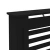 vidaXL Radiator Cover Black 67.7"x7.5"x32.1" MDF