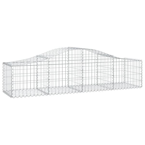 vidaXL Gabion Basket Set of 18 Silver Galvanized iron Large Durable