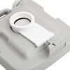 vidaXL Portable Camping Toilet Grey and White 10+2.6 gal HDPE